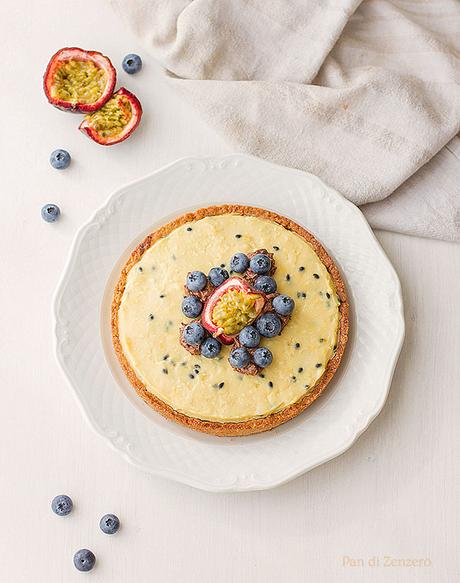 crostata cocco e frutto della passione