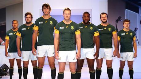 Mondiale rugby 2015, maglia del Sudafrica di Asics