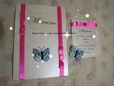 Cartellini tableau mariage collezione Mariposa colorata colore fucsia