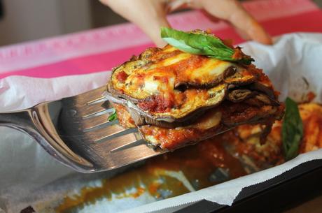 Parmigiana di melanzane light fetta