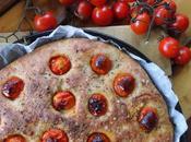 Focaccia Integrale parmigiano pomodorini origano