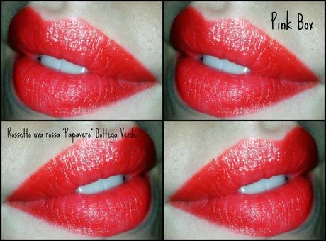 Rossetto Uva Rossa Bottega Verde, tonalità Papavero! (REVIEW)