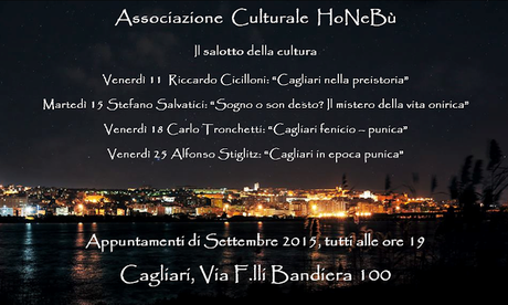 Associazione Culturale Honebu. Venerdì 11 Settembre: Cagliari nella preistoria.