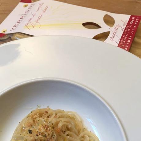 Spaghetto al volo risottato alla colatura di alici