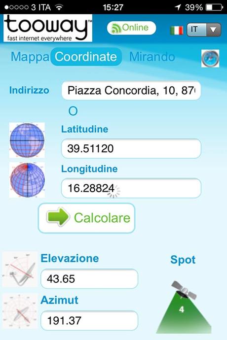 Come puntare la parabola con iPhone