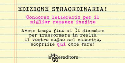 Segnalazione concorso romanzi inediti Leggereditore