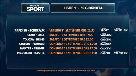 Calcio Estero Premium Mediaset - Programma e Telecronisti 11 - 13 Settembre