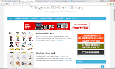 [Guida] Ecco 4 siti dove trovare gli Stickers per Telegram