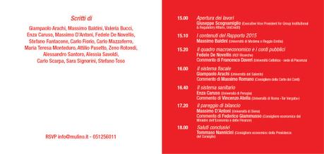 La finanza pubblica italiana. Rapporto 2015 a cura di Giampaolo Arachi e Massimo Baldini, Il Mulino, 2015