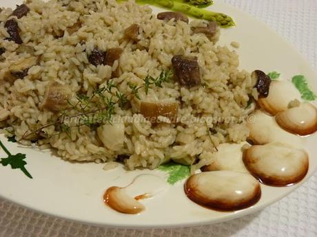 Risotto ai funghi porcini e profumo di timo