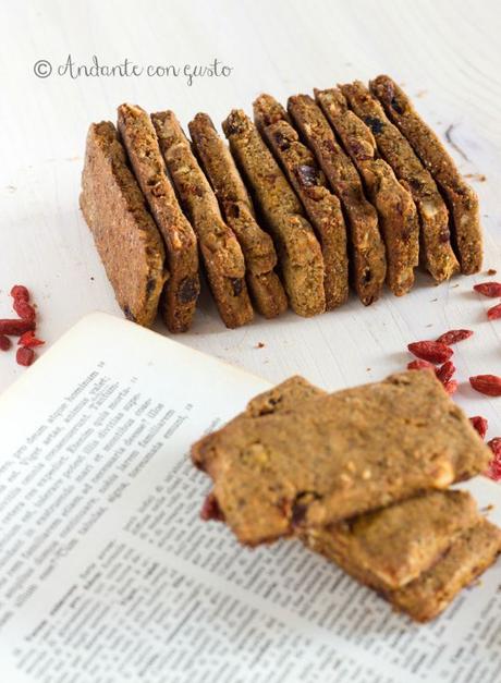 I miei biscotti di grano saraceno con bacche di Goji e mosto di vino cotto: paure e preoccupazioni della rentrée.