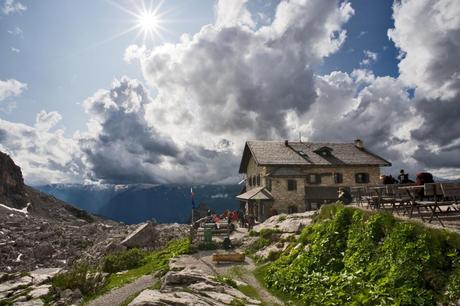 Fotografo: Carlo Baroni Soggetto: Val di Fassa - Rifugio Roda di Vael di notte 