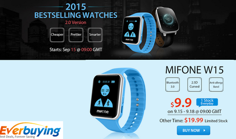 Smartwatch partire 9,9$? Domani grazie 