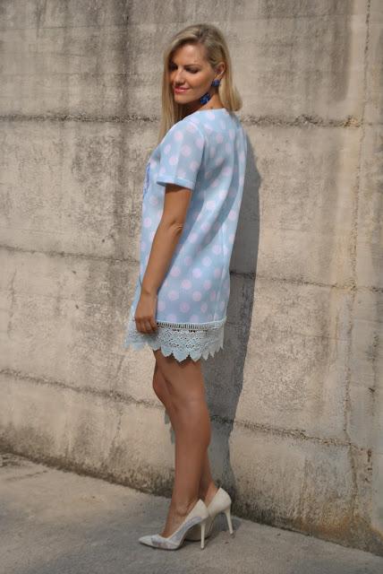 abito stampato a pois abito a pois come abbinare i pois abbinamenti pois mariafelicia magno fashion blogger colorblock by felym fashion blog italiani fashion blogger italiane blog di moda blogger italiane di moda summer outfit polka dots how to wear polka dots polka dots outfit 