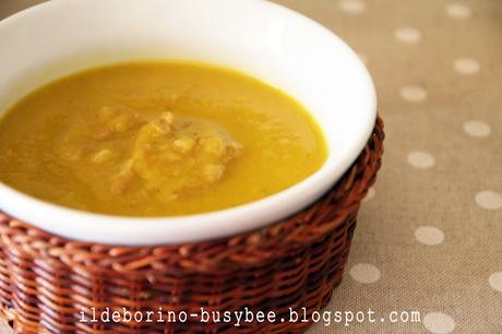 Questioni di Famiglia - Passato di Zucca con Farro or Pumpkin Soup with Spelt