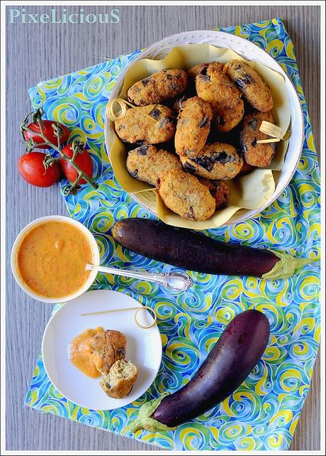 Polpette di Melanzane alla Calabrese con Salsa di Pomodori Crudi