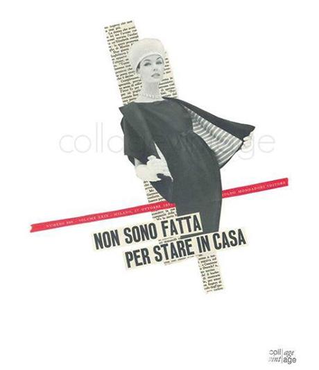 Il bello delle donne e i collage vintage di Maria Grazia Preda