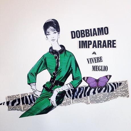 Il bello delle donne e i collage vintage di Maria Grazia Preda