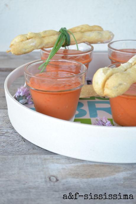 gazpacho di pomodori e peperoni