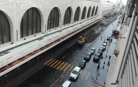 Sempre più inquietante la situazione dei cantieri a Termini. Progetti sconosciuti, divieti violati, sosta selvaggia nei cantieri, ingorghi