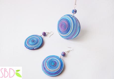 Gioielli in fimo Spirale - Fimo clay Swirl jewels