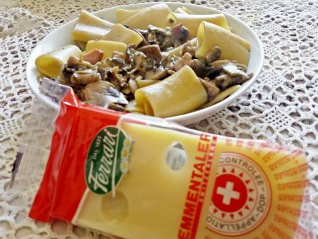 paccheri con Emmentaler Switzerland Ferrari