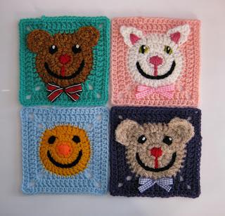 A gentile richiesta...piastrelle e granny crochet dedicate ai bimbi / Crochet grannies and squares dedicate to children