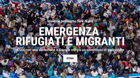 Anche Google scende in campo per aiutare i migranti