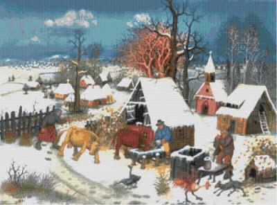 Schema a punto croce: Paesaggio_149