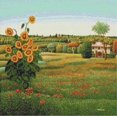 Schema a punto croce: Paesaggio_148