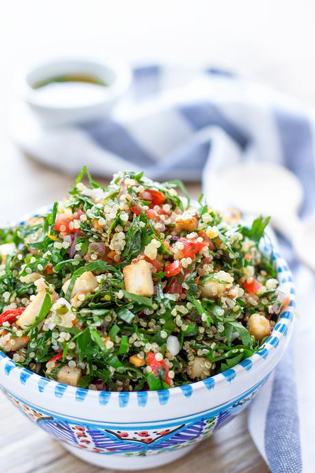 TABBOULEH DI QUINOA e TOFU | Vegan + Senza Glutine
