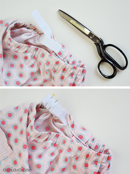 Tutorial di refashion: come trasformare un vestito in una gonna con un girovita elastico - www.cucicucicoo.com