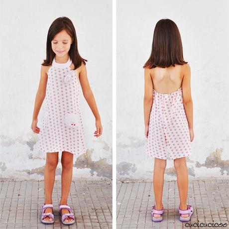 Tutorial di refashion: come trasformare un vestito in una gonna con un girovita elastico - www.cucicucicoo.com