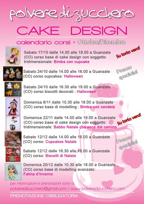 cake design corsi pasticceria bakery pasta di zucchero modelling cupcakes biscotti halloween natale