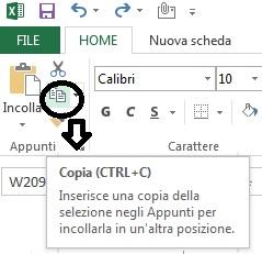 Copia, incolla e incolla speciale in excel