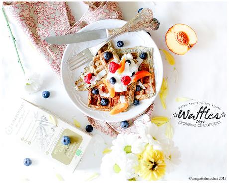 Waffles con proteine di canapa senza glutine | Hemp Proteins Waffles