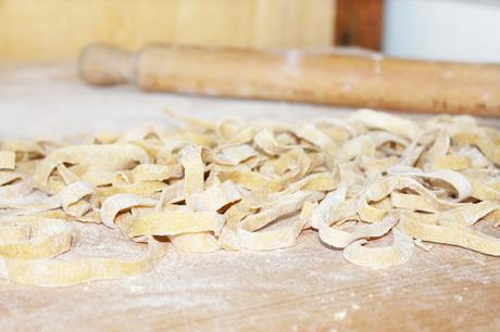 Tagliatelle al Farro con Funghi Porcini