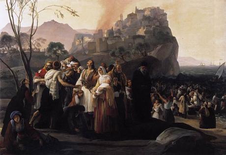 Francesco Hayez - Gli abitanti di Parga che abbandonano la loro patria