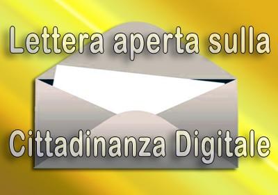 Cittadinanza Digitale una Lettera Aperta di rimprovero