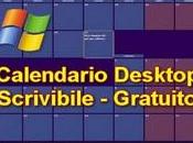 Calendario Desktop Scrivibile Gratuito