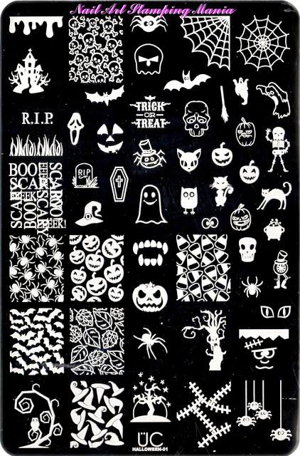 UberChic Beauty Halloween-01  Nail Stamping Plate Review