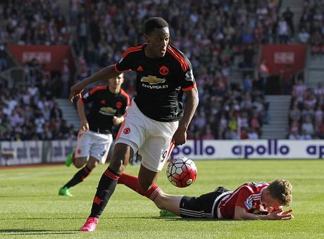 Southampton-Manchester United 2-3: Martial mette in ginocchio i Saints
