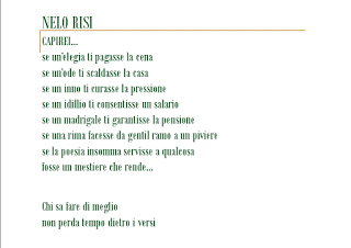 NELO RISI║ Se la poesia insomma servisse a qualcosa