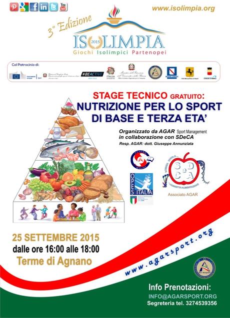 STAGE TECNICO: La Nutrizione per lo Sport di base e la terza età