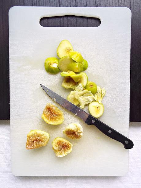 Sorbetto ai fichi con zucchero integrale e fiori di lavanda (senza gelatiera)