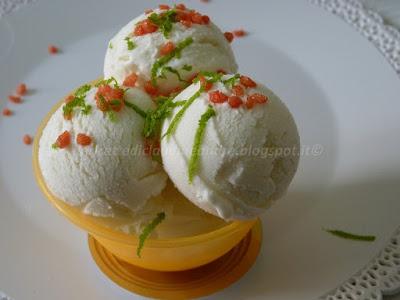 Gelato con yogurt agli agrumi