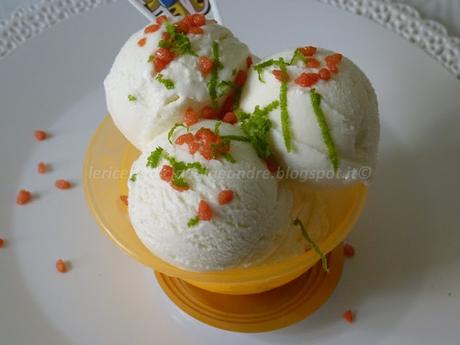 Gelato con yogurt agli agrumi