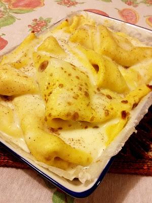 Crespelle al forno con basilico