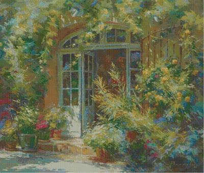 Schema a punto croce: Johan Messely il giardino segreto 2