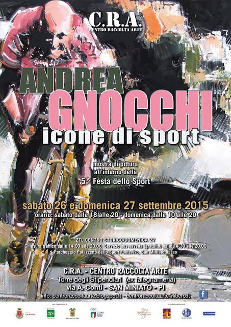 “Icone di sport”   Andrea Gnocchi  al C.R.A.